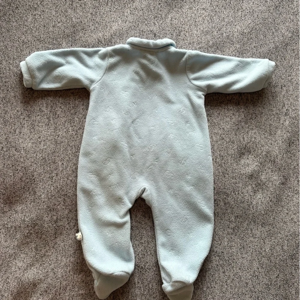 🌟3/$20🌟 Disney Winnie the Pooh Baby Fleece Zip Front Footie Pajamas Size 9 month